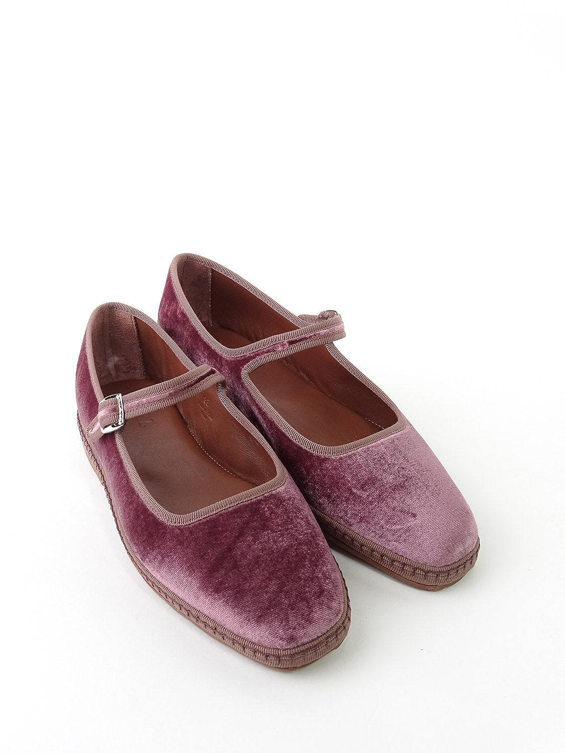 Mary Jane in velluto, rosewood