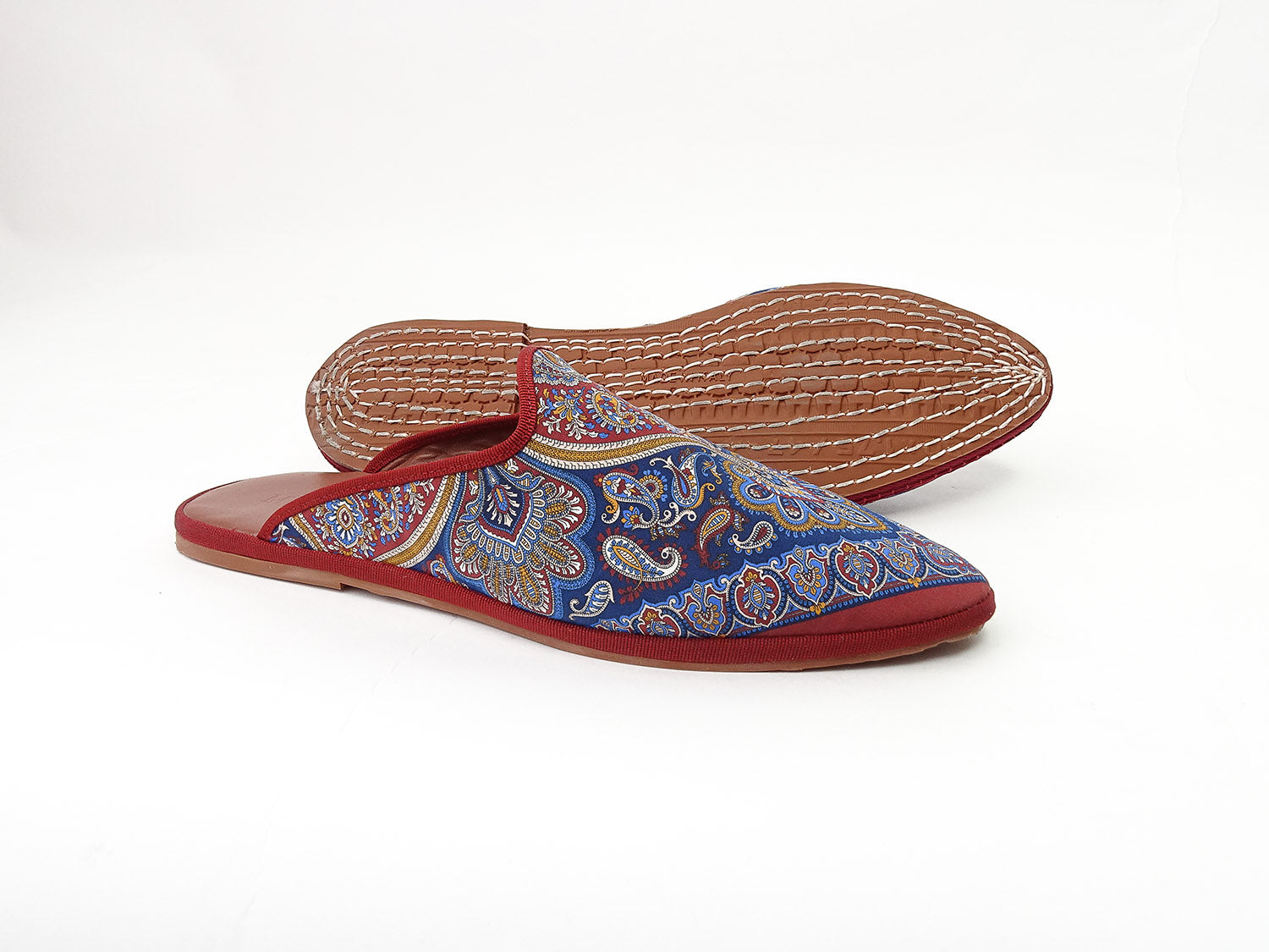 Sabot da uomo in seta di Liberty London, blue tie