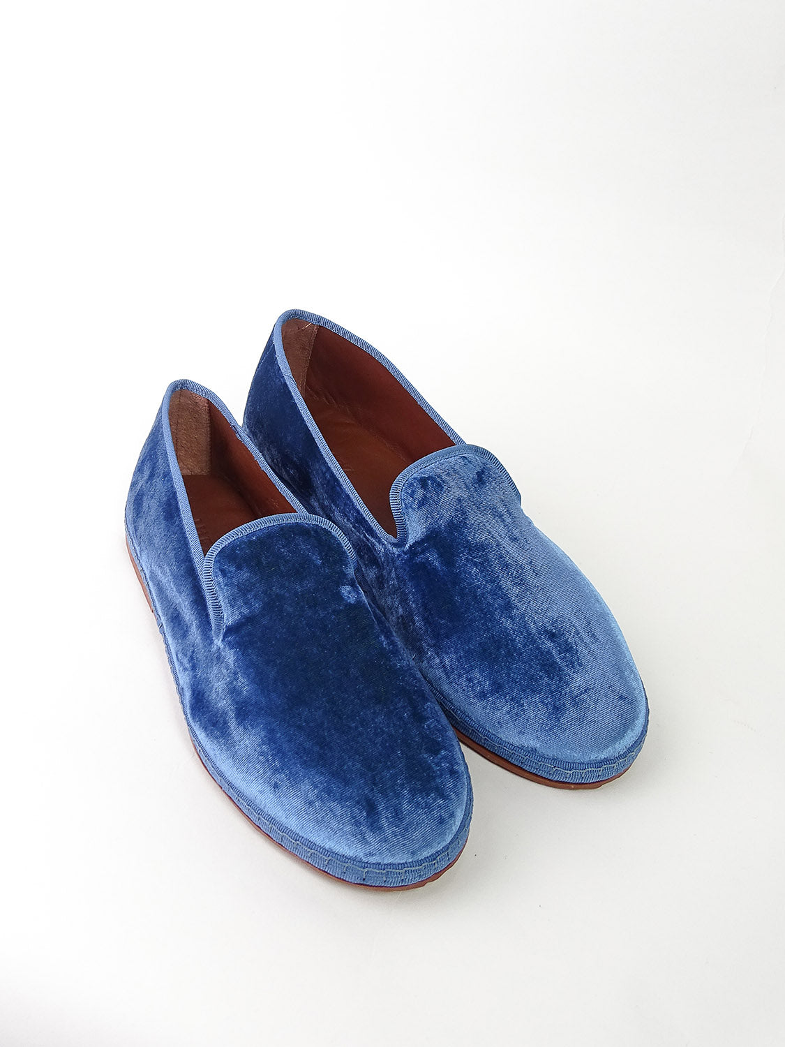 Men's Friulana in velvet, olive