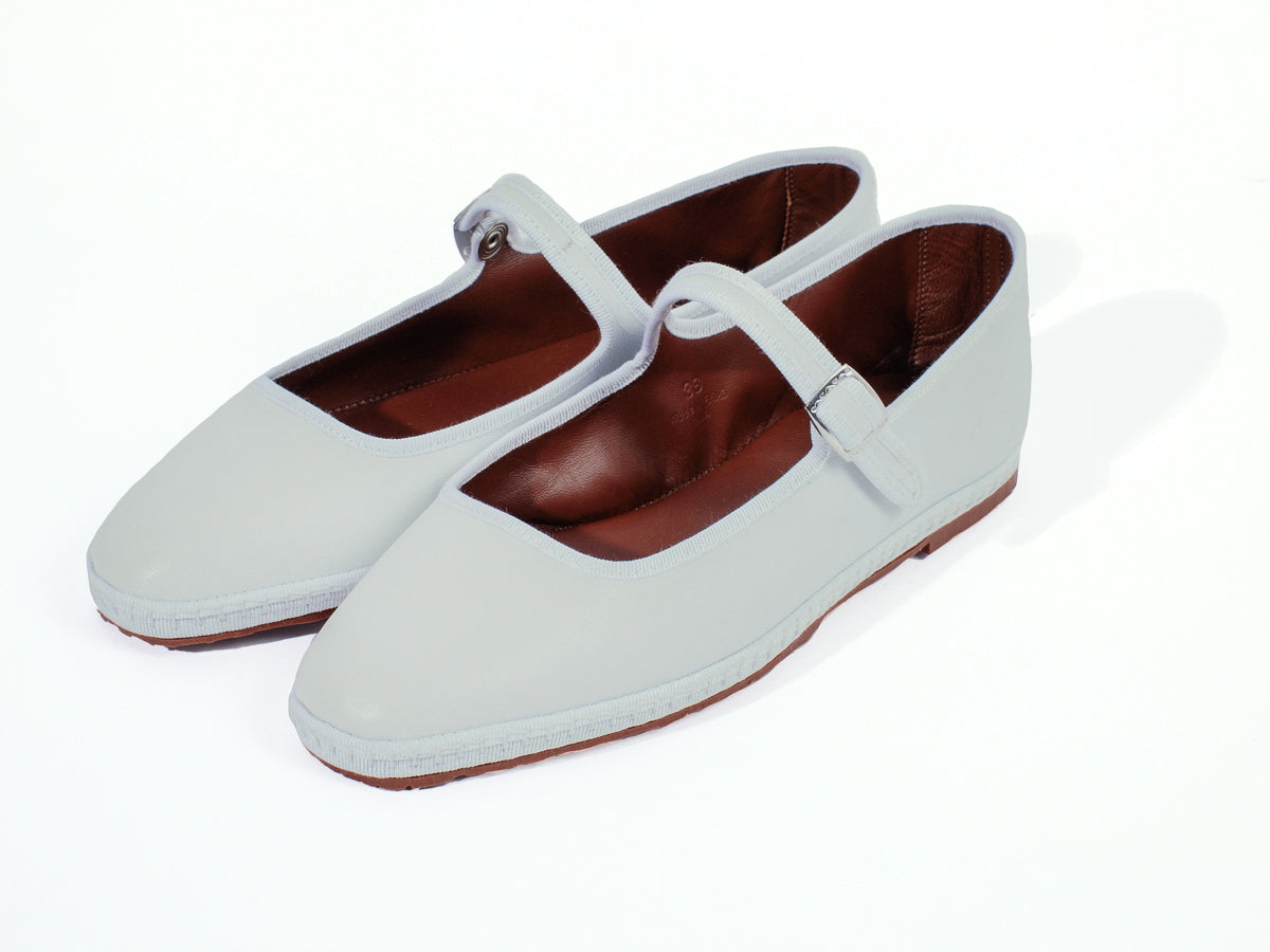 Mary Jane in pelle, bianco - miez