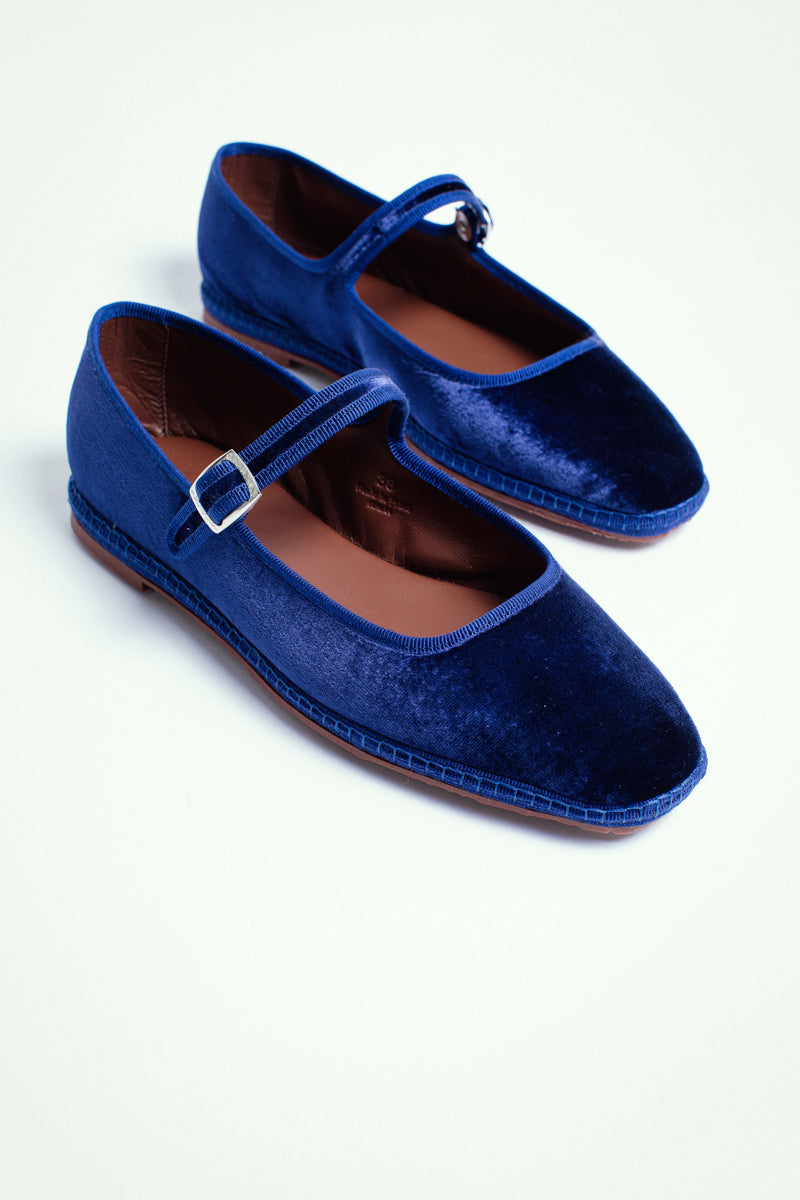 Mary Jane in velluto, insigna - miez