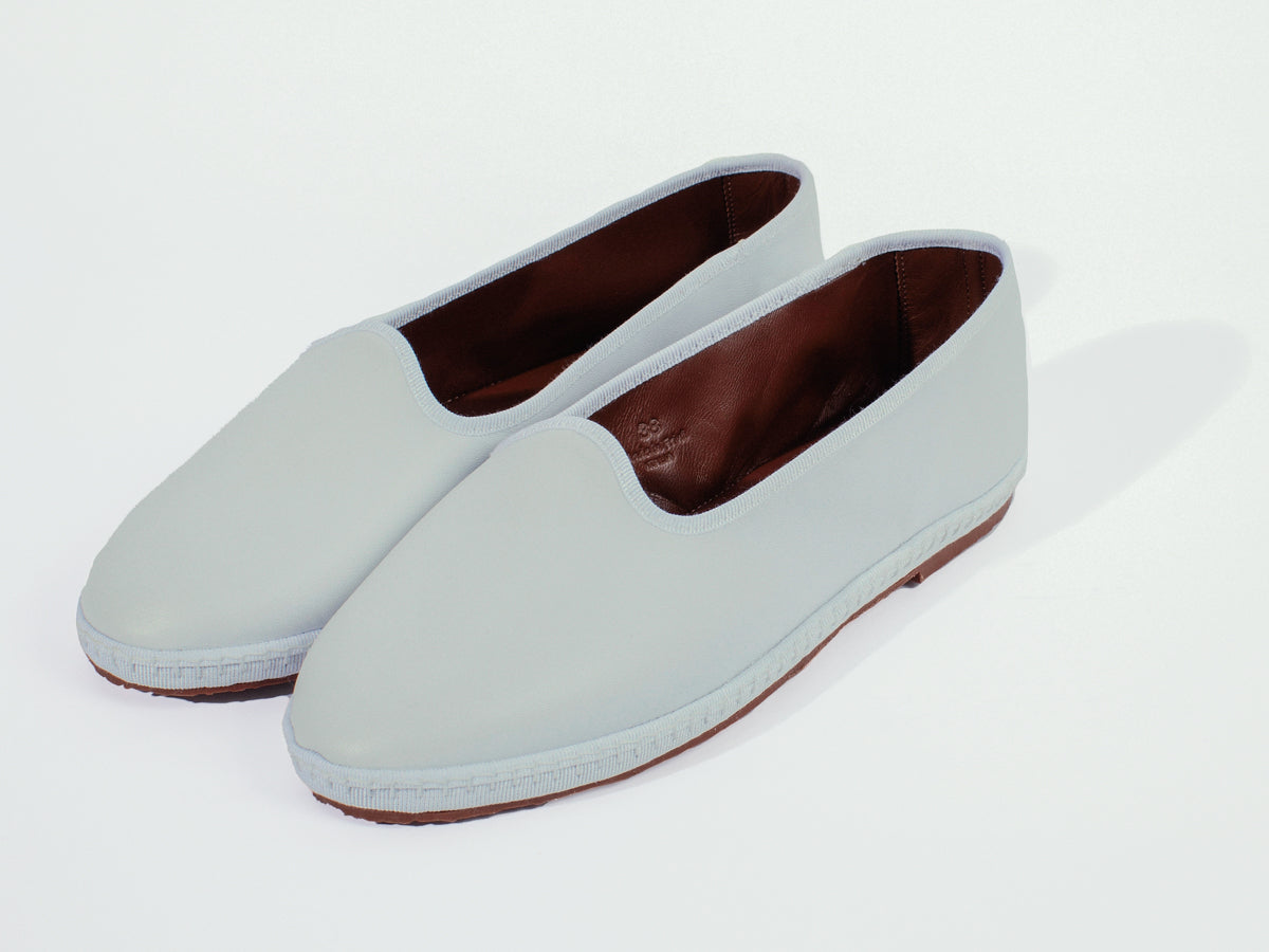 Friulana in pelle, bianco - miez