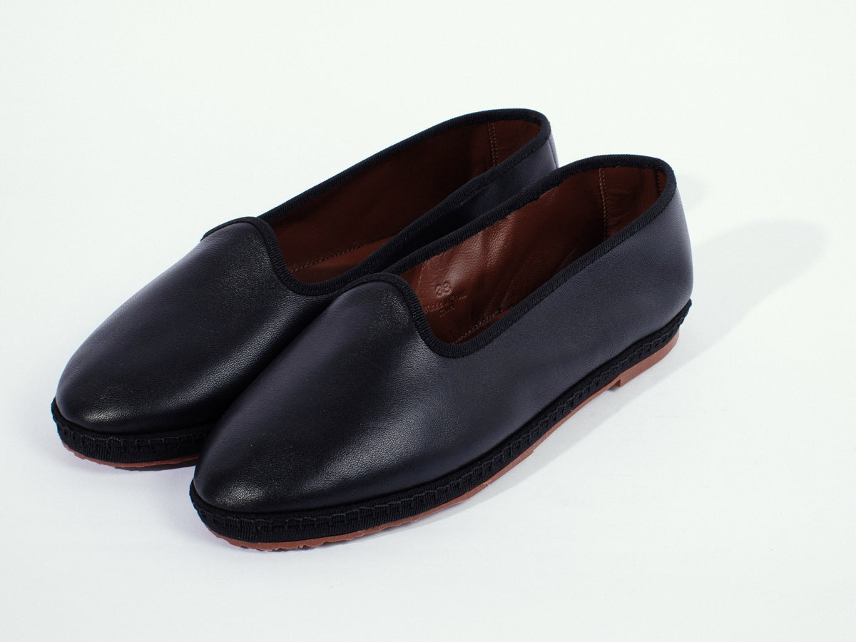 Friulana in pelle, nero - miez