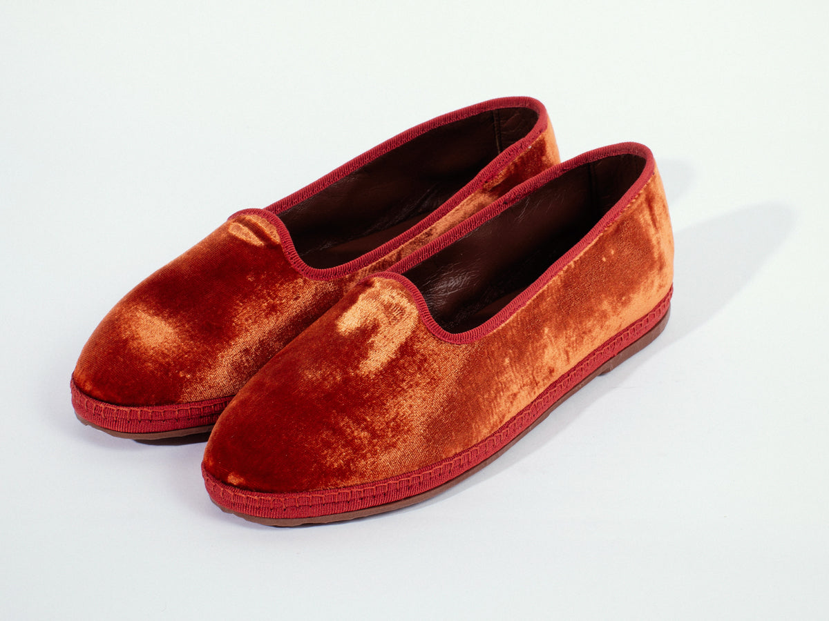 Friulana in velluto, burnt orange - miez