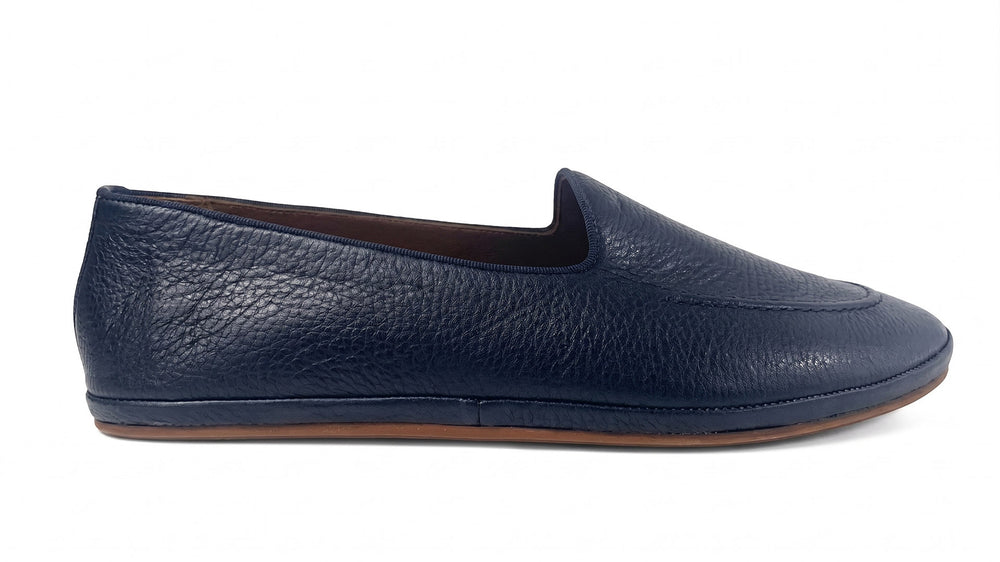 Loafer, deer leather blue