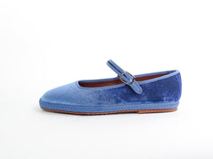 Velvet Mary Jane, chestnut