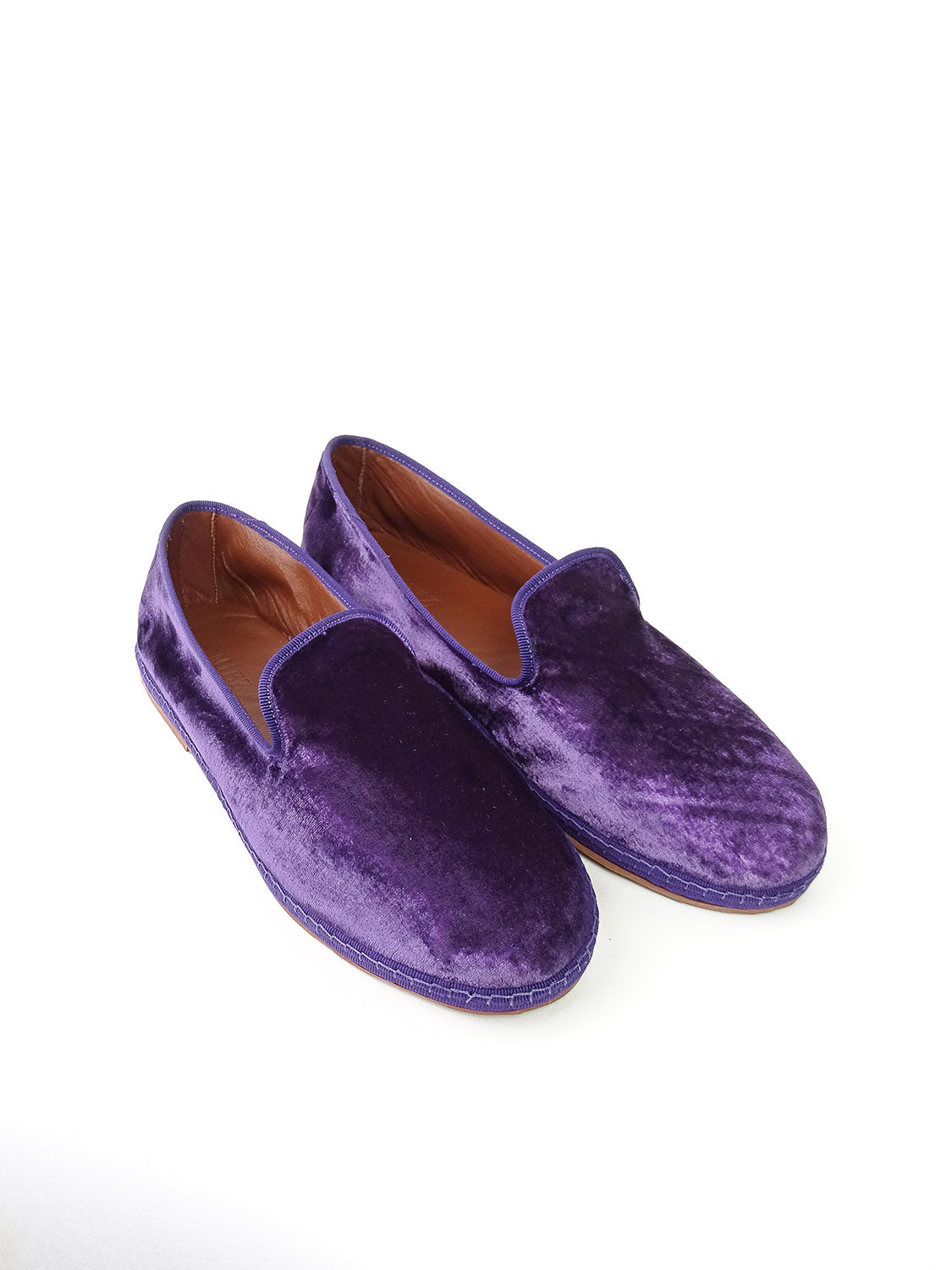 Men's Friulana in velvet, olive