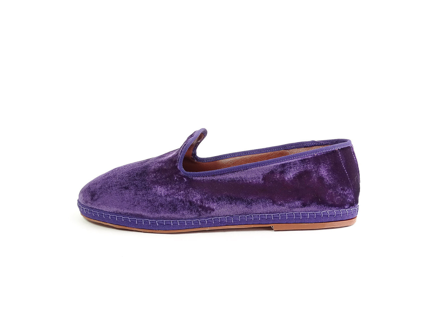 Men's Friulana in velvet, olive