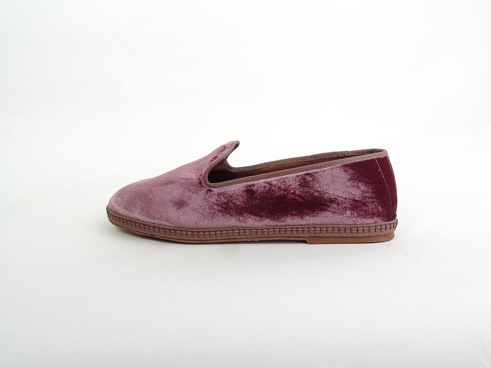 Friulana da uomo in velluto, rosewood