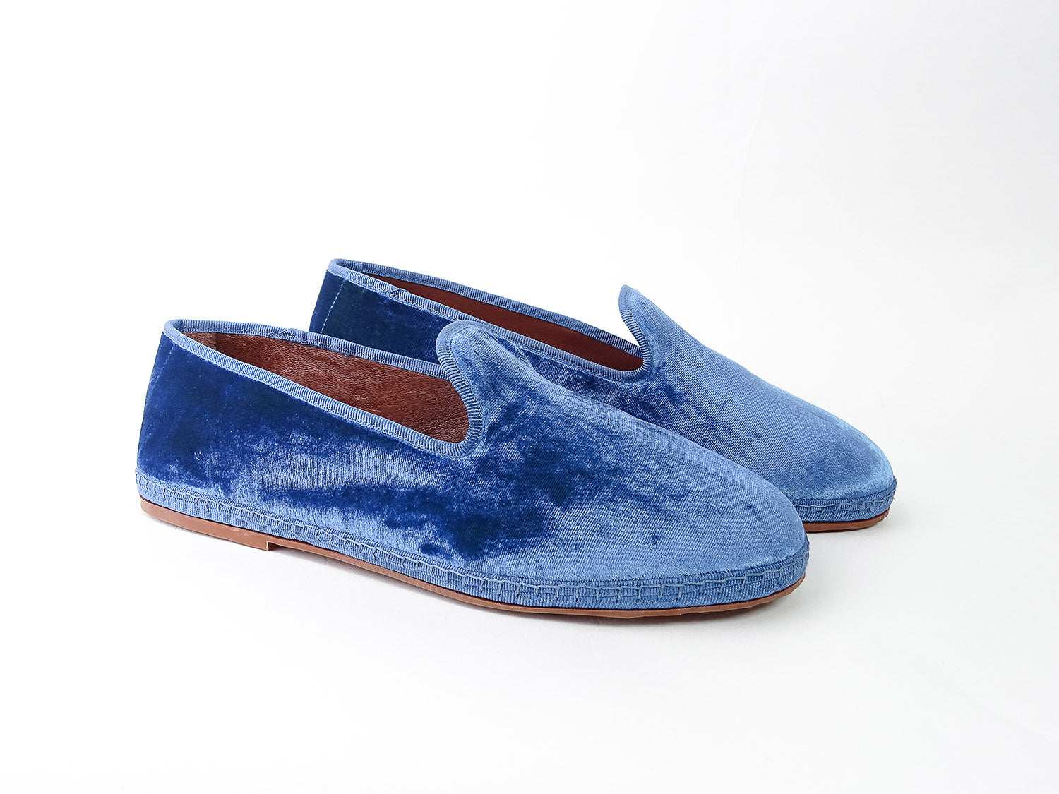 Men's Friulana in velvet, olive