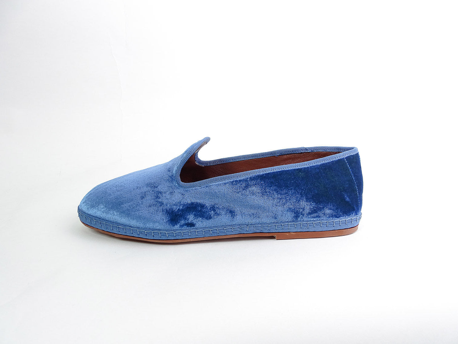 Men's Friulana in velvet, olive