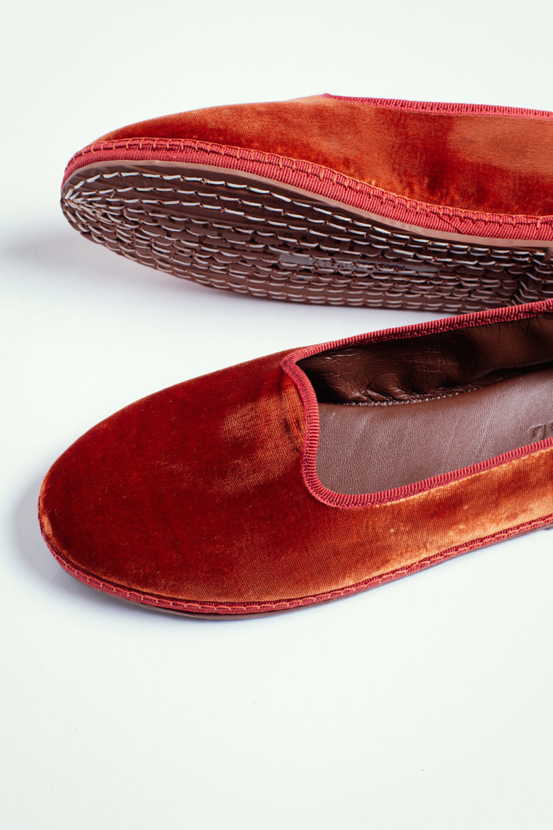 Friulana in velluto, burnt orange - miez