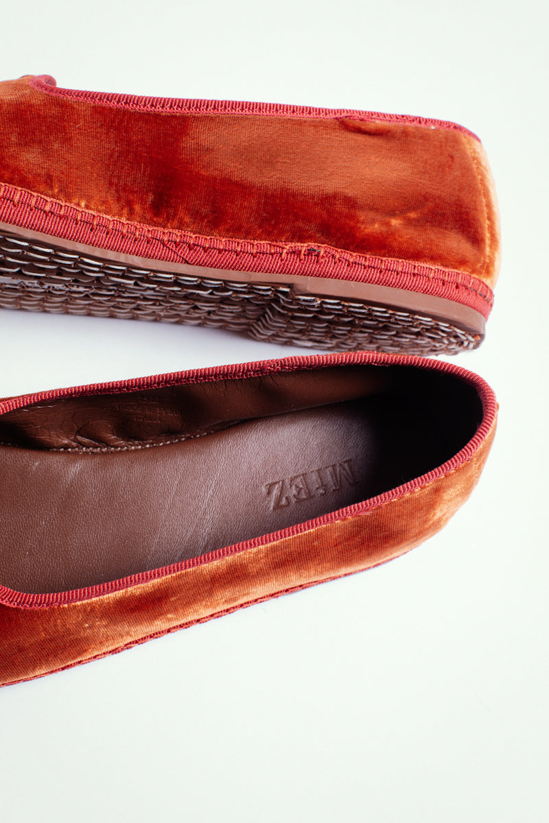 Friulana in velluto, burnt orange - miez