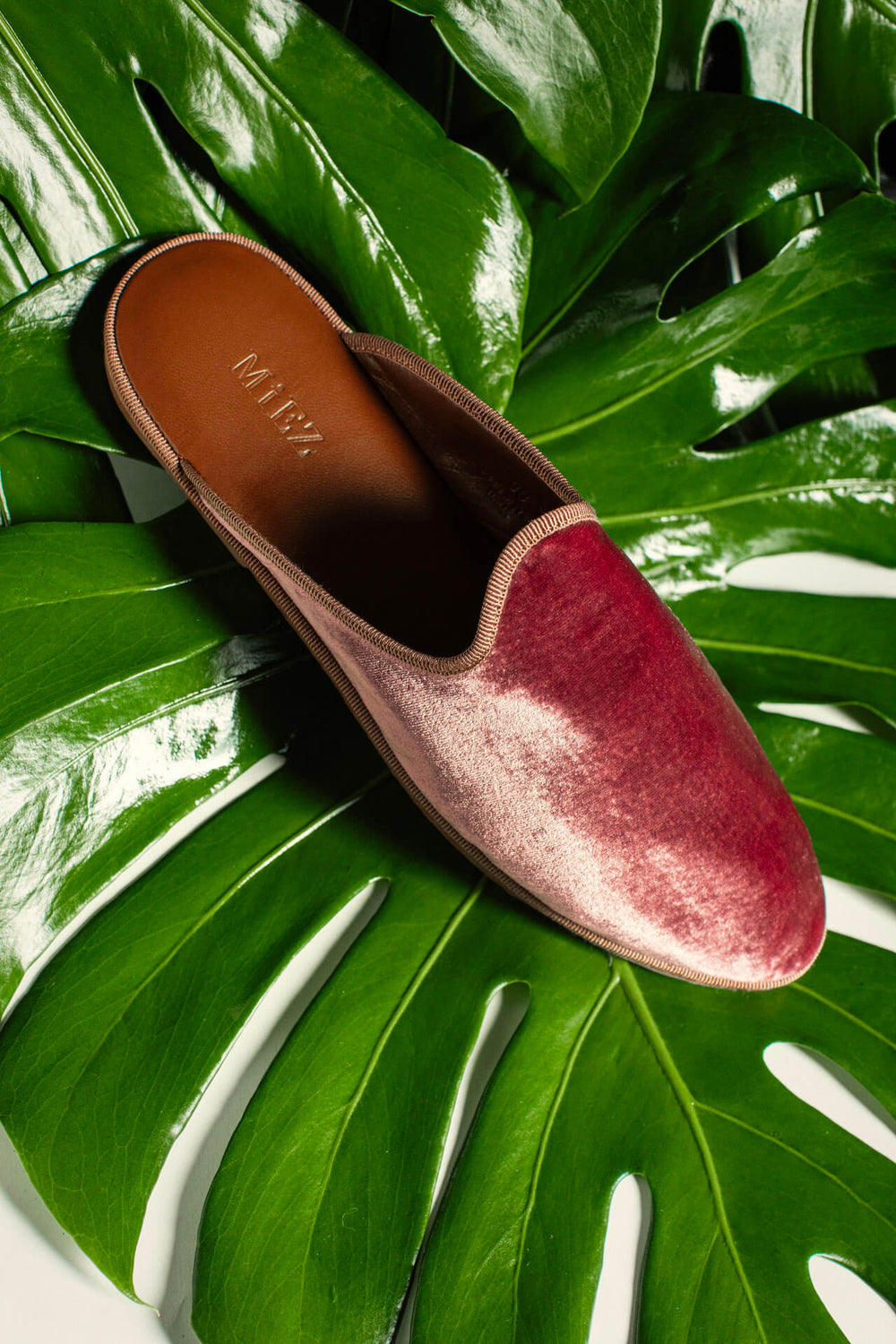 Sabot in velluto, rosewood